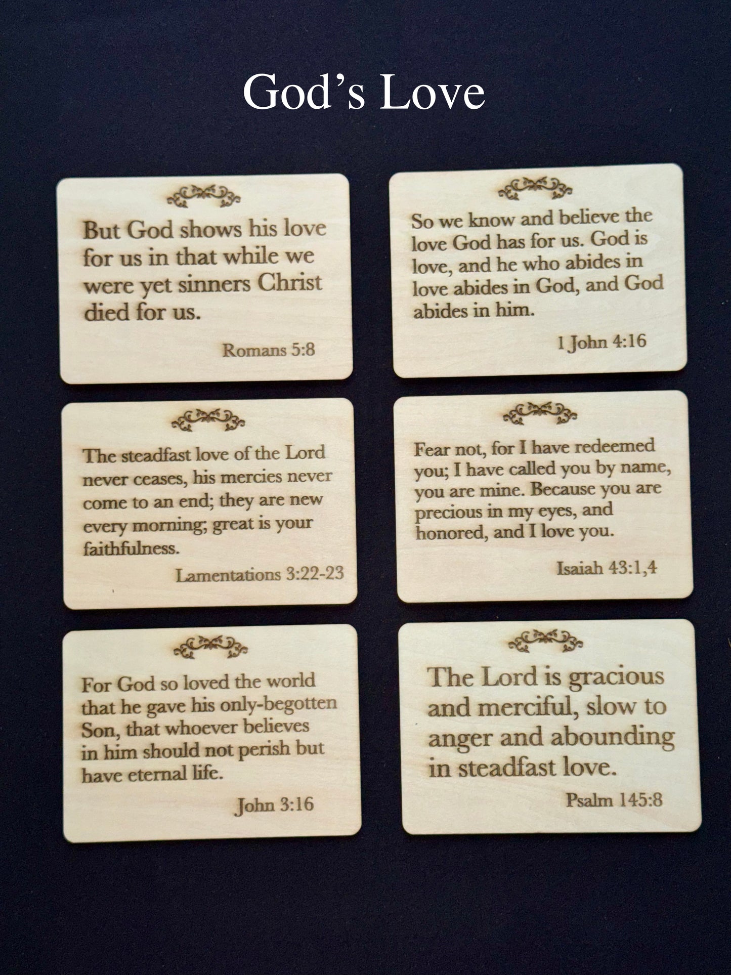 Cross Scripture Display