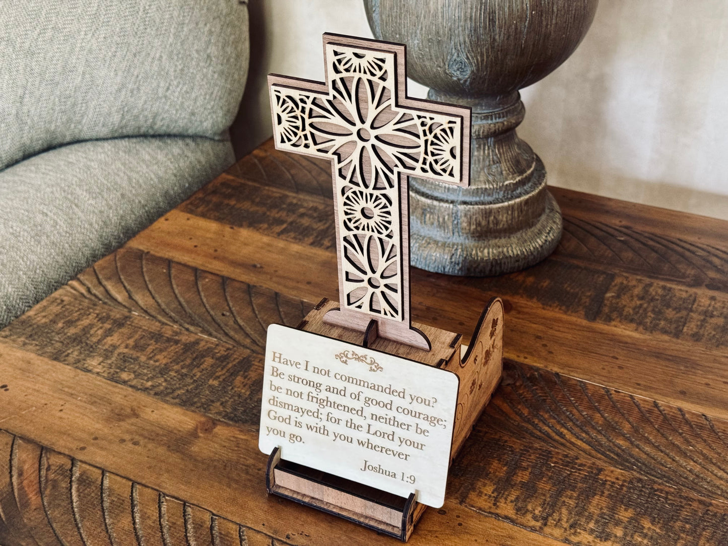 Cross Scripture Display