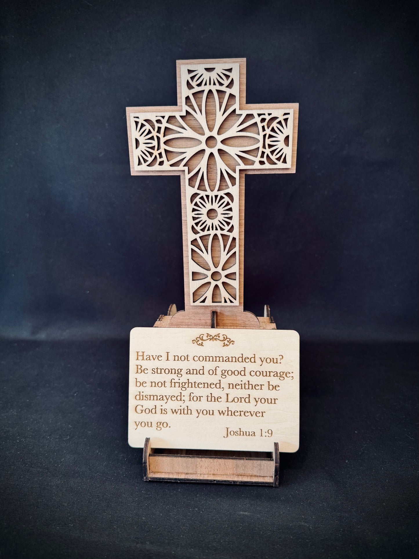 Cross Scripture Display