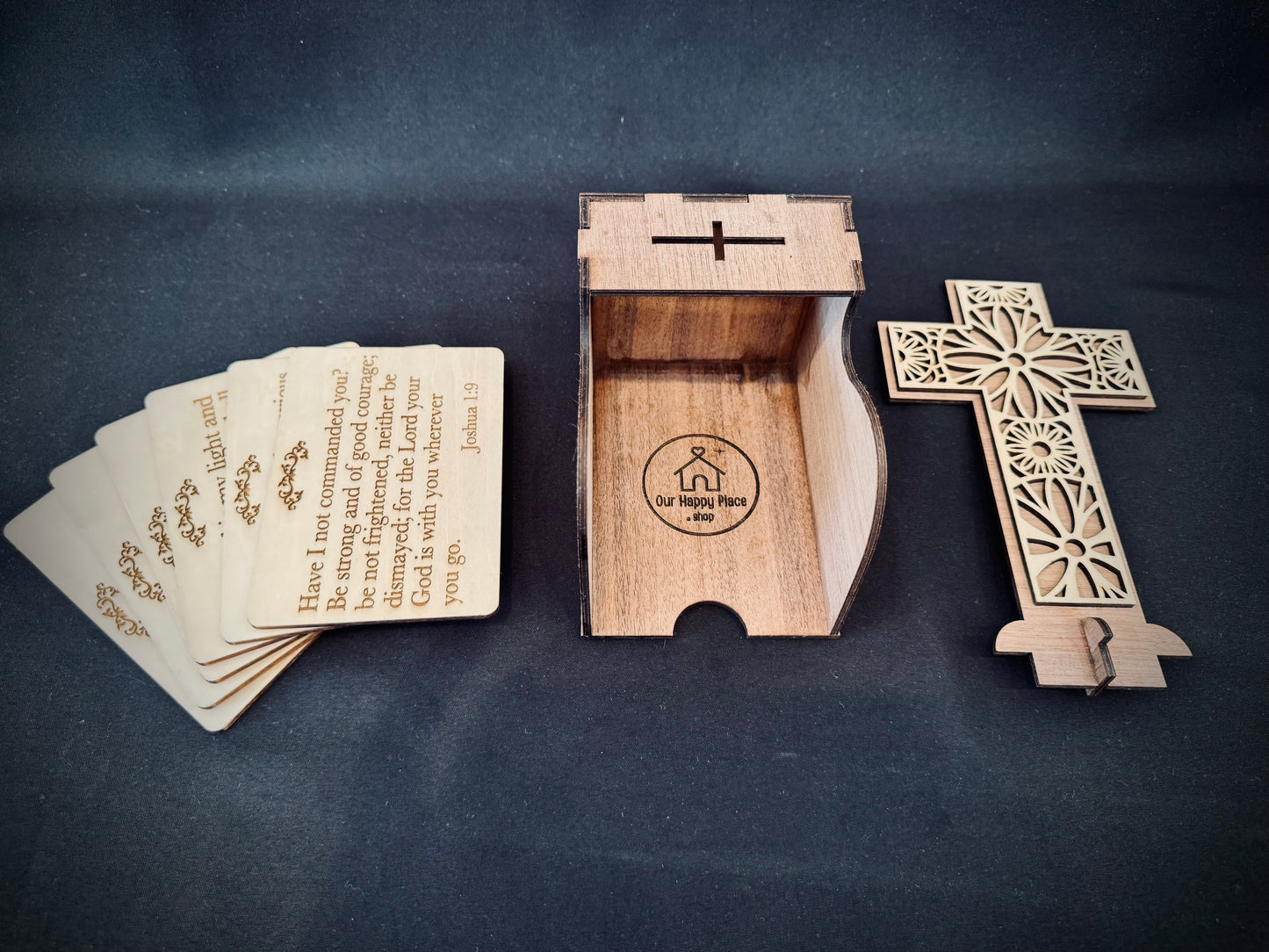 Cross Scripture Display